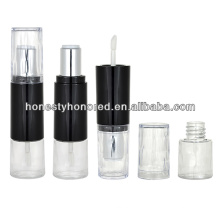 Clear Double Side Empty Lip Gloss Tubes With Lipstick Tubes